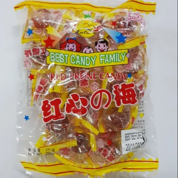 30Pcs Red Prune Candy