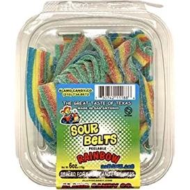 40 Pcs Sanwa Rainbow Sour Belt 8g Each