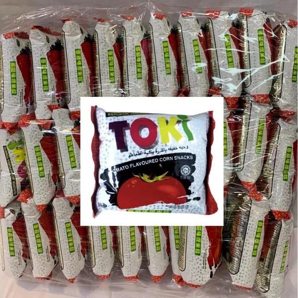 30 Packs Toki Tomato Corn Snack 14g Each