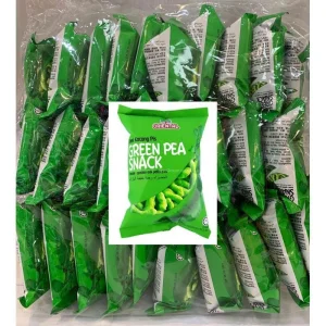 10 Packs Large Green Pea Snack 14g Each