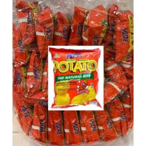 30 Packs Rota Potato Chips Chip Spicy Flavour 16g Each