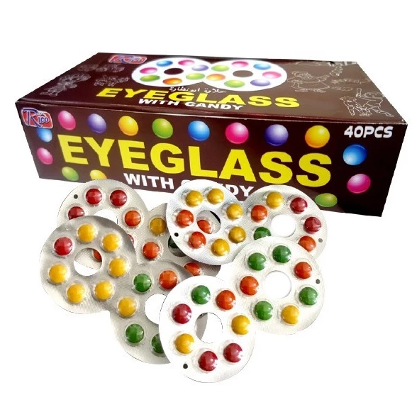 40 Pcs Childhood Mommom Eyeglass Chocolate Candy 320g