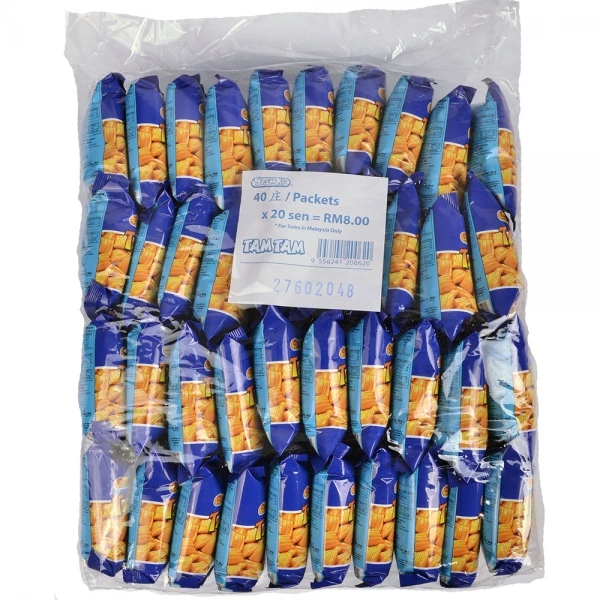 40 Packs Tam Tam Crab Flavoured Snack 20g Each